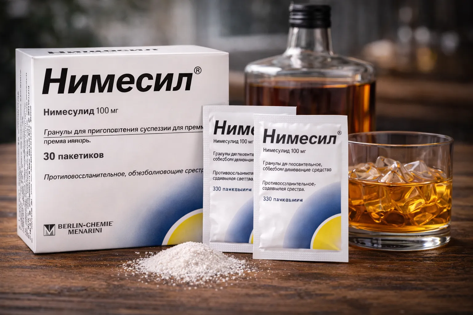 нимесил и алкоголь